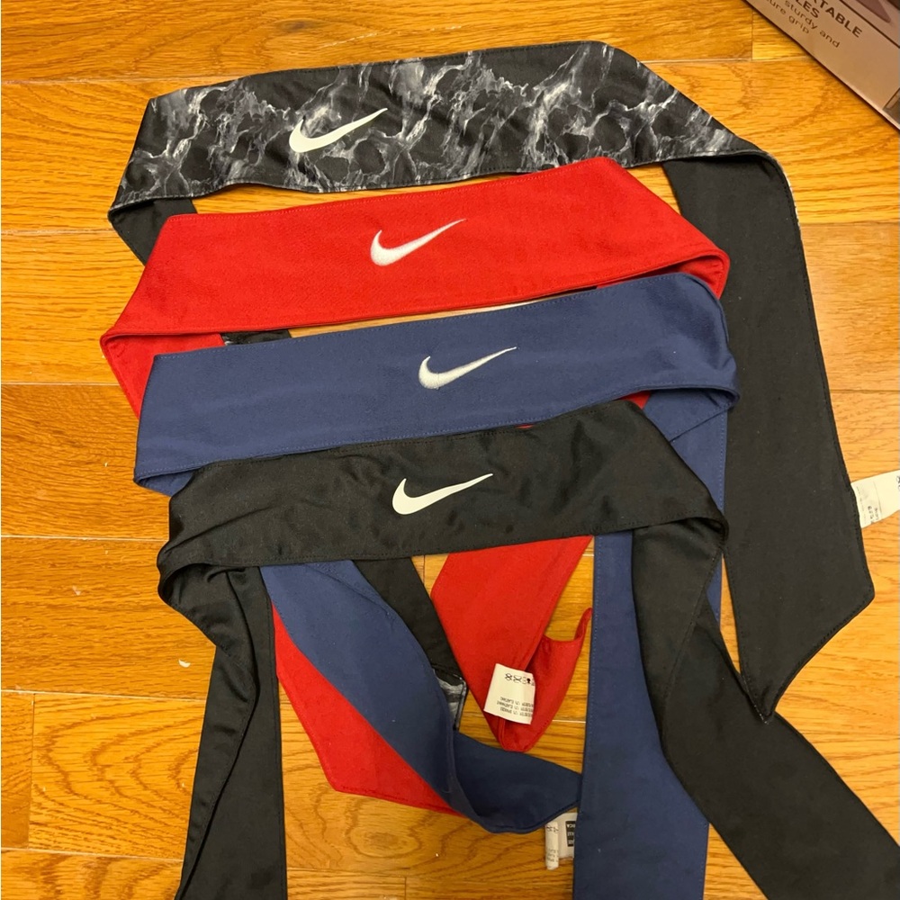 Nike Headbands in Black, Red, and Blue